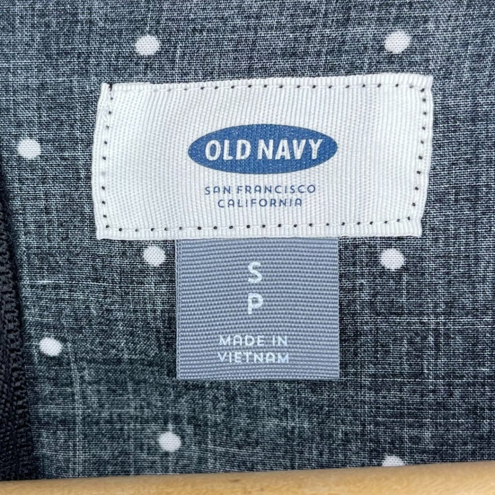 👗 OLD NAVY | Black and White Polka Dot Dress with Back Zipper | Size S - Picture 6 of 7